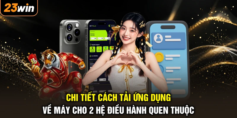 Tải App 23WIN - Chạm Nhẹ Cài Ngay, Nhận Thưởng Liền Tay 2 Chi tiết cách tải ứng dụng về máy cho 2 hệ điều hành quen thuộc